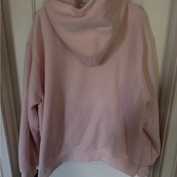 PARKE Pink Hoodie with Brown Lettering